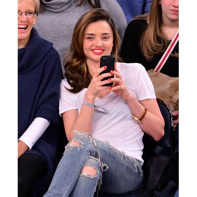 Miranda Kerr bei Basketball-Spiel