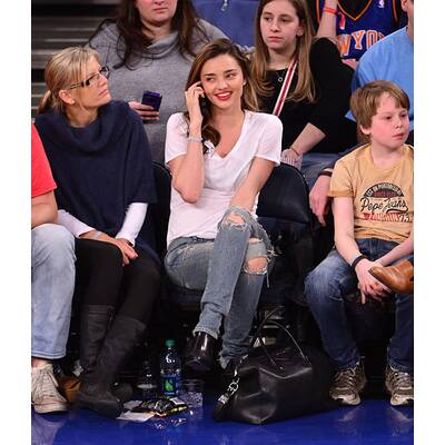 Miranda Kerr bei Basketball-Spiel