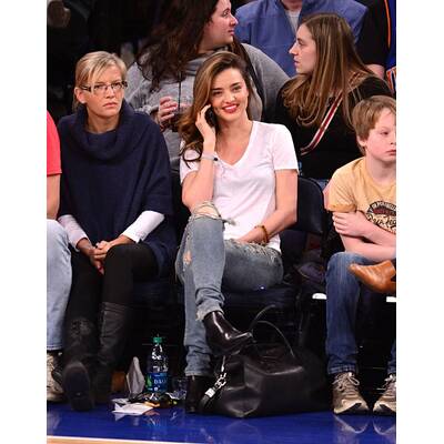 Miranda Kerr bei Basketball-Spiel