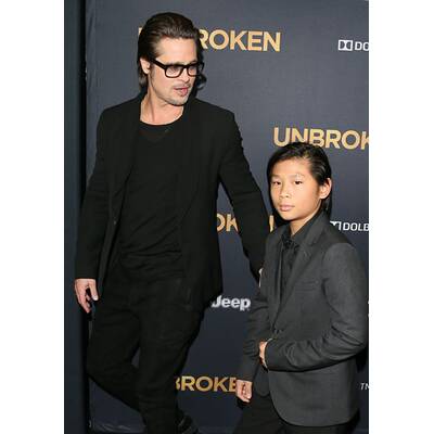 Brad Pitt, Maddox, Pax und Shiloh springen für Angelina Jolie ein