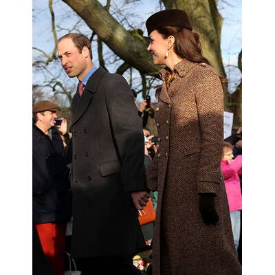 Die britischen Royals gehen zum weihnachtlichen Gottesdienst