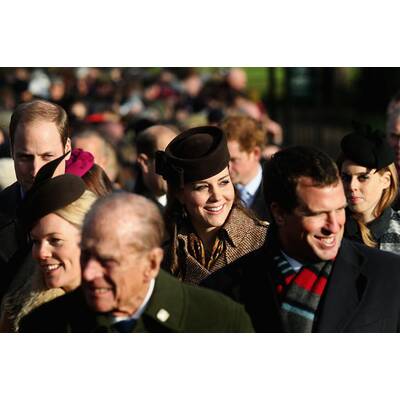 Die britischen Royals gehen zum weihnachtlichen Gottesdienst