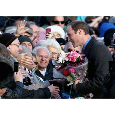 Die britischen Royals gehen zum weihnachtlichen Gottesdienst