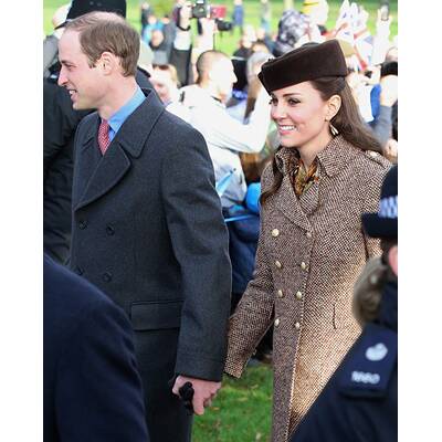 Die britischen Royals gehen zum weihnachtlichen Gottesdienst