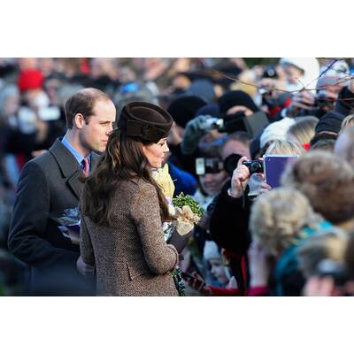 Die britischen Royals gehen zum weihnachtlichen Gottesdienst