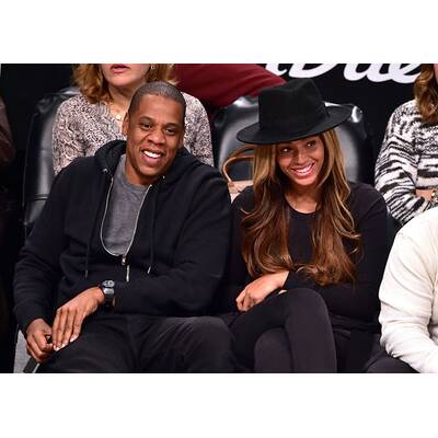 Beyoncé & Jay Z turteln bei Basketball-Spiel