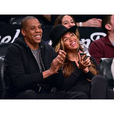 Beyoncé & Jay Z turteln bei Basketball-Spiel