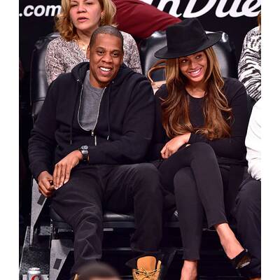 Beyoncé & Jay Z turteln bei Basketball-Spiel