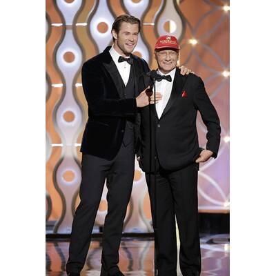Niki Lauda amüsiert sich bei Golden Globes