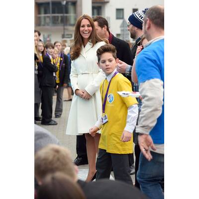 Herzogin Kate: Strahlend schön mit Babybauch