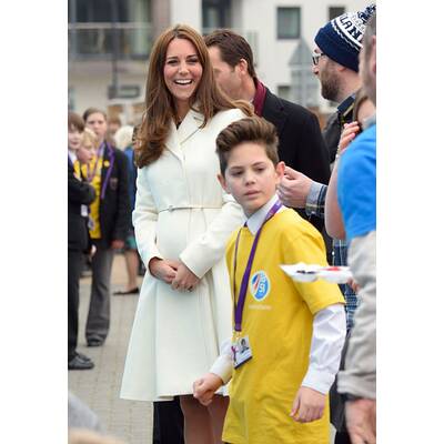 Herzogin Kate: Strahlend schön mit Babybauch