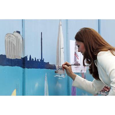 Herzogin Kate: Strahlend schön mit Babybauch