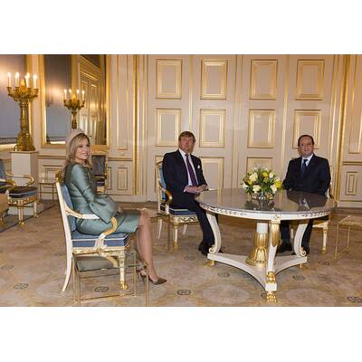 Máxima zu Besuch bei Frankreichs Präsident Hollande