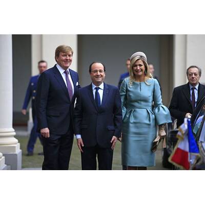 Máxima zu Besuch bei Frankreichs Präsident Hollande