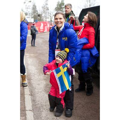 Prinzessin Estelle feuert bei nordischer Ski-WM an