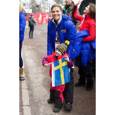 Prinzessin Estelle feuert bei nordischer Ski-WM an