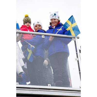 Prinzessin Estelle feuert bei nordischer Ski-WM an