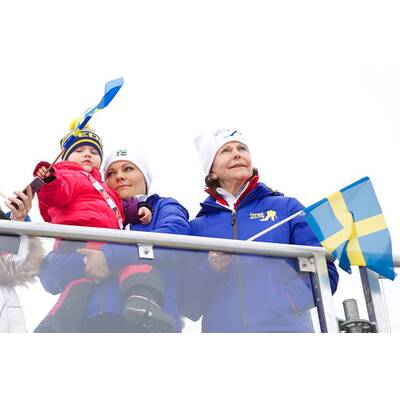 Prinzessin Estelle feuert bei nordischer Ski-WM an