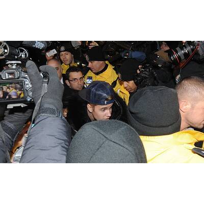 Justin Bieber auf der Polizeiwache