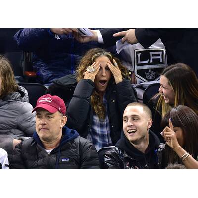 Sarah Jessica Parker: Grimassen beim Eishockey
