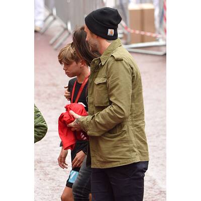 Familie Beckham jubelt Romeo bei Charity-Lauf zu