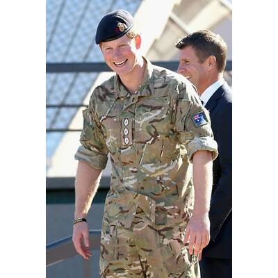 So überschwänglich wird Prinz Harry in Australien verabschiedet