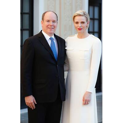 Fürstin Charlène & Albert laden zur Cocktailparty