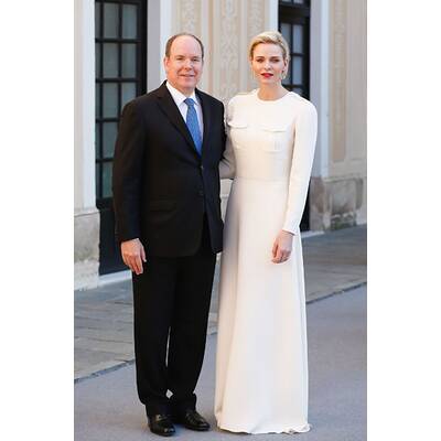 Fürstin Charlène & Albert laden zur Cocktailparty