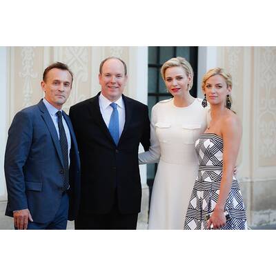 Fürstin Charlène & Albert laden zur Cocktailparty