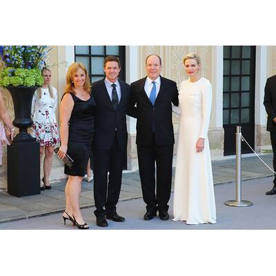 Fürstin Charlène & Albert laden zur Cocktailparty