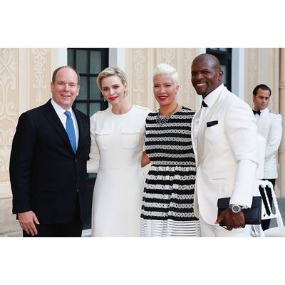 Fürstin Charlène & Albert laden zur Cocktailparty