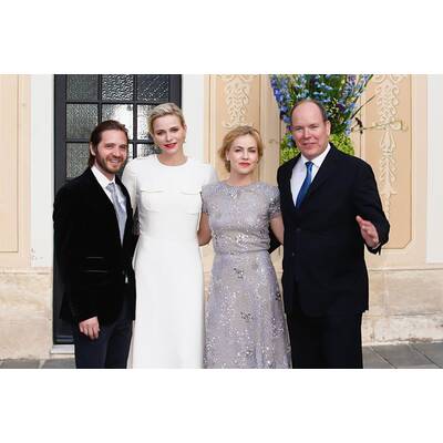 Fürstin Charlène & Albert laden zur Cocktailparty