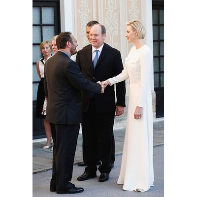 Fürstin Charlène & Albert laden zur Cocktailparty