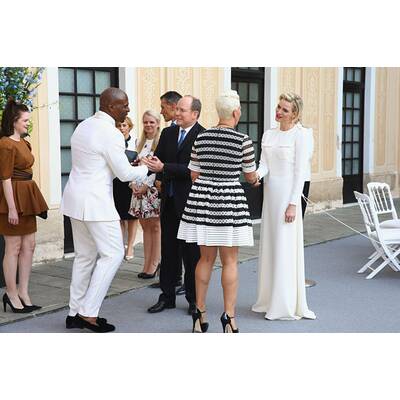 Fürstin Charlène & Albert laden zur Cocktailparty