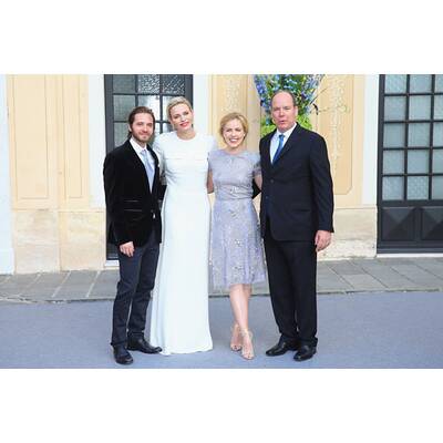 Fürstin Charlène & Albert laden zur Cocktailparty