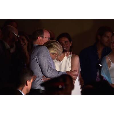 Charlène & Albert feiern mit Robbie Williams