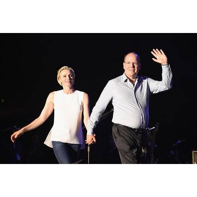 Charlène & Albert feiern mit Robbie Williams