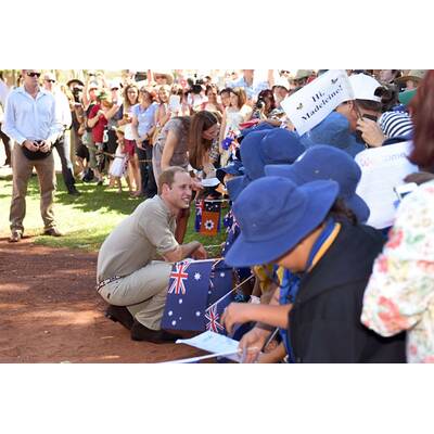 William und Kate in der australischen Wüste