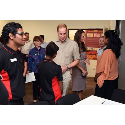 William und Kate in der australischen Wüste