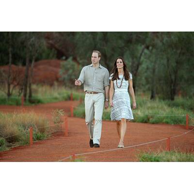 William und Kate in der australischen Wüste