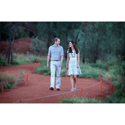 William und Kate in der australischen Wüste