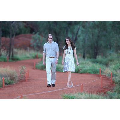 William und Kate in der australischen Wüste