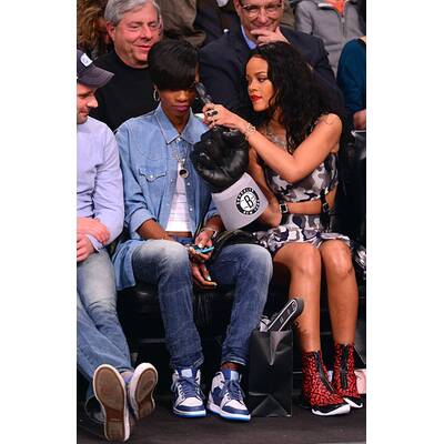 Rihanna im Basketballstadion