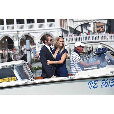 Michelle Hunziker & Tomaso Trussardi: Total verliebt am Lido