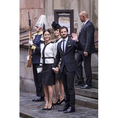 Schweden-Royals besuchen Parlament