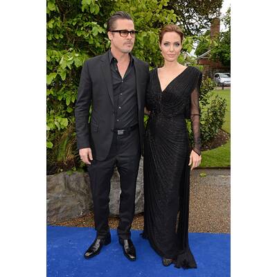 Angelina Jolie & Brad Pitt mit Sohn Maddox als Ehrengast