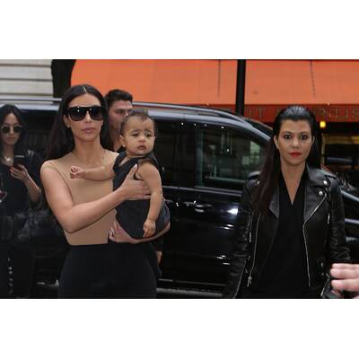 Kim Kardashian & Nori in Paris