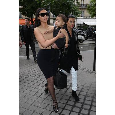 Kim Kardashian & Nori in Paris