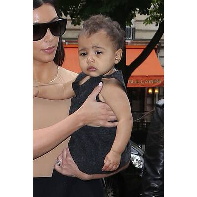 Kim Kardashian & Nori in Paris