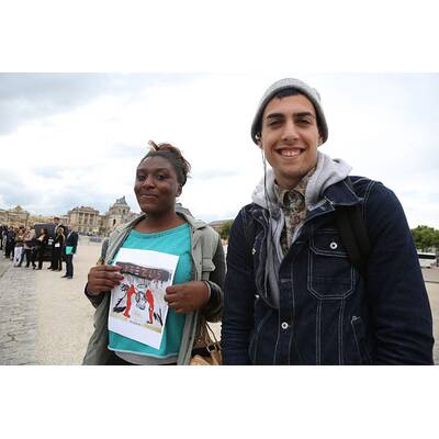 Kim Kardashians Ankunft in Versailles zum Auftakt der Hochzeit